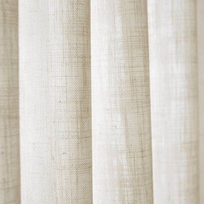 Emery 300gsm poly linen with 7 pinch pleat per pc