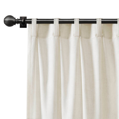Emery 300gsm poly linen with 7 pinch pleat per pc