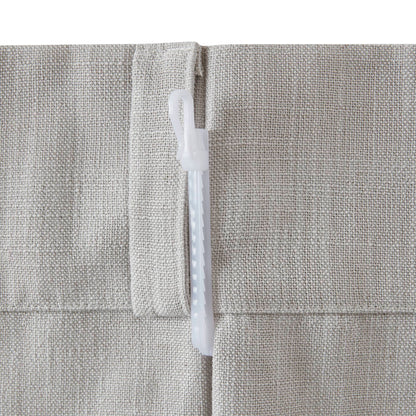 Emery 300gsm poly linen with 7 pinch pleat per pc