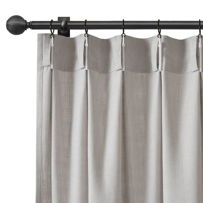 Emery 300gsm poly linen with 7 pinch pleat per pc