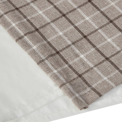 Anaheim Plaid Rod Pocket and Back Tab Curtain Panel with Fleece Lining