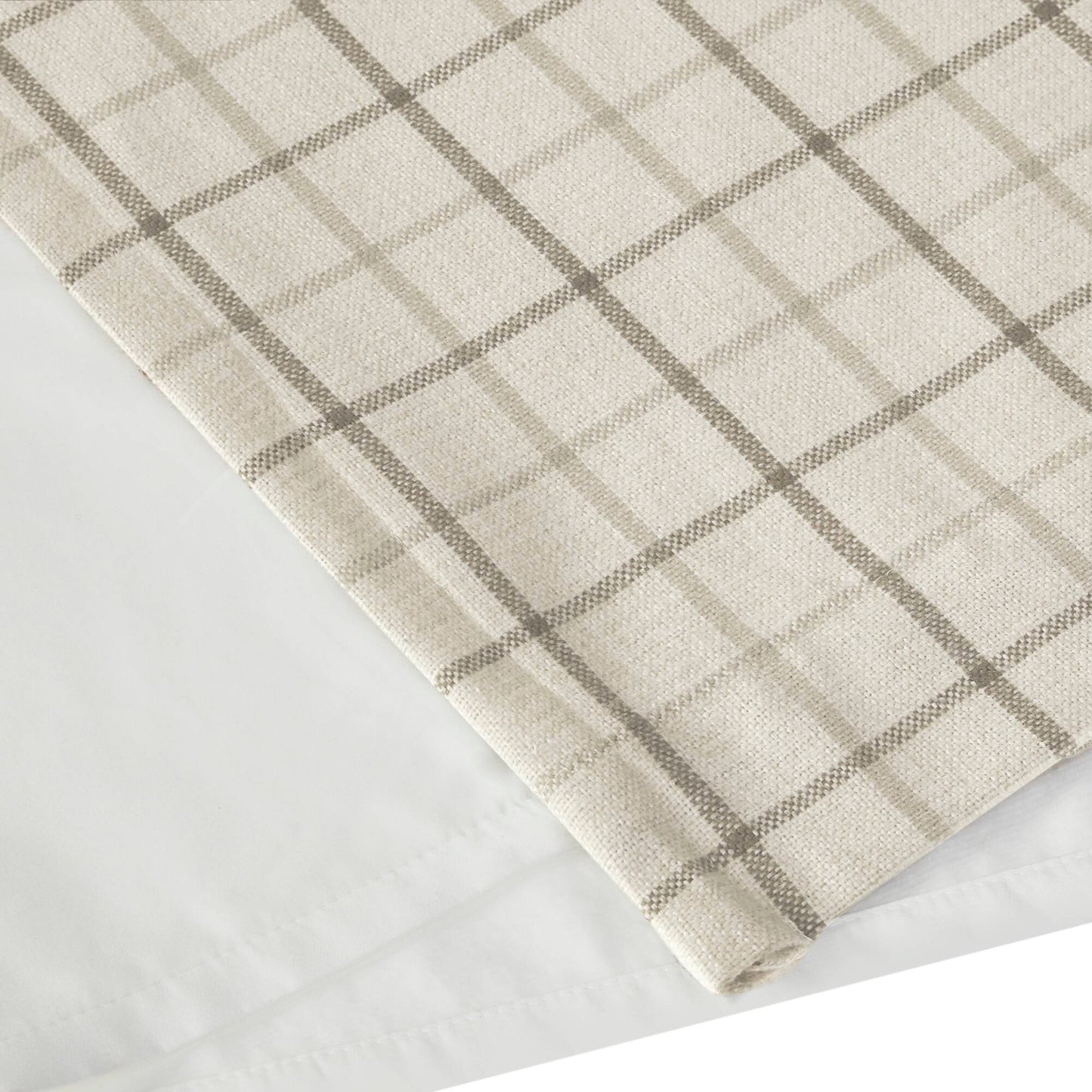 Anaheim Plaid Rod Pocket and Back Tab Curtain Panel with Fleece Lining