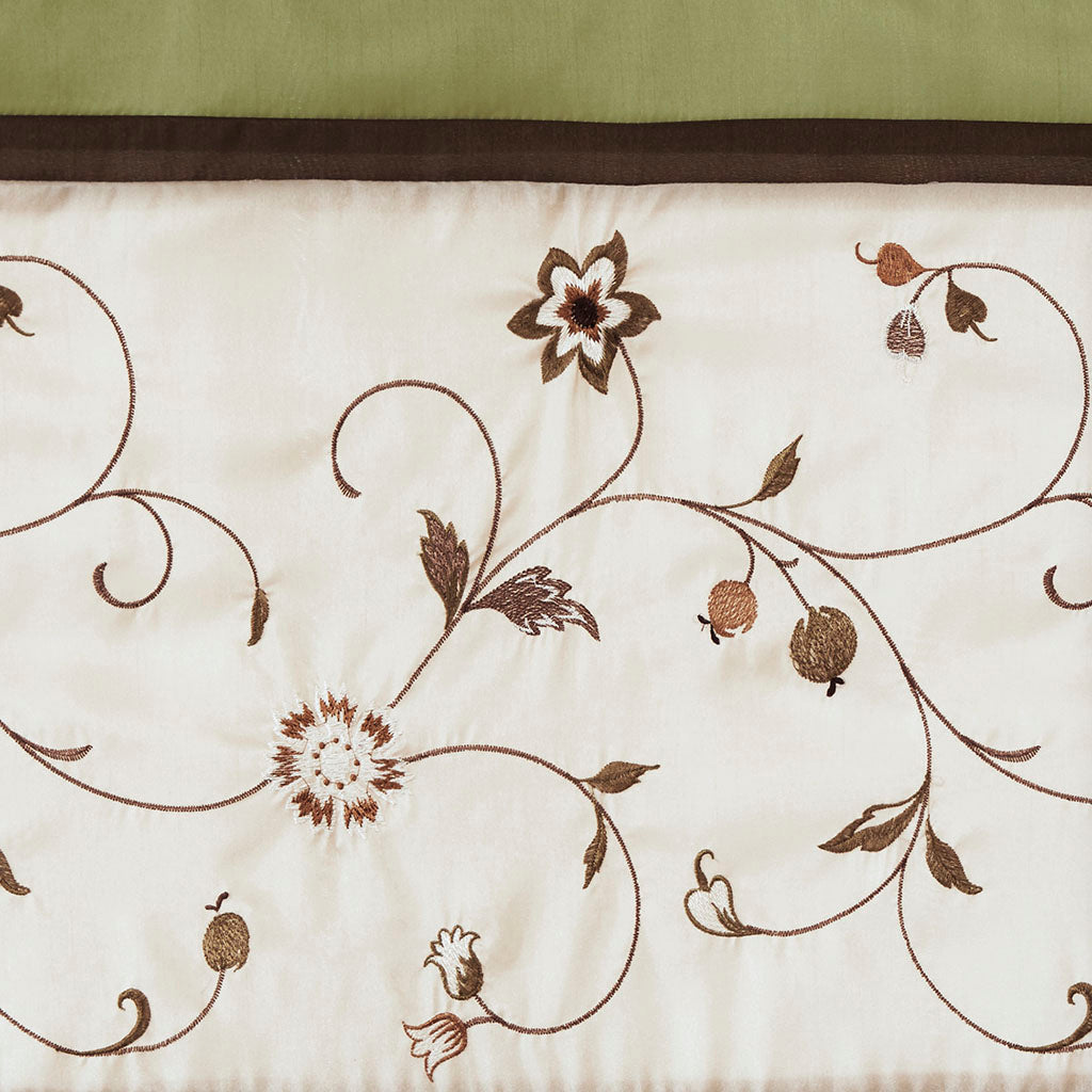 Serene Embroidered Window Valance