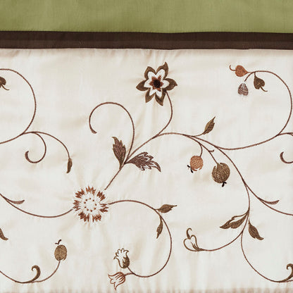 Serene Embroidered Window Valance