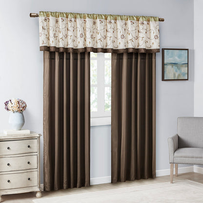 Serene Embroidered Window Valance