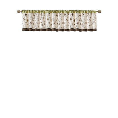 Serene Embroidered Window Valance