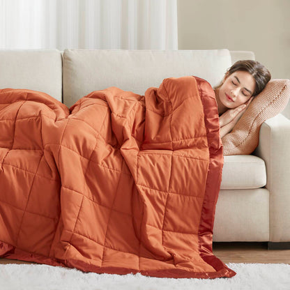 Windom Lightweight Down Alternative Blanket with Satin Trim