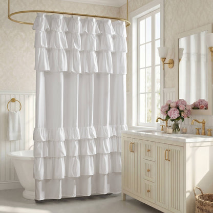 Grace Ruffled Shower Curtain