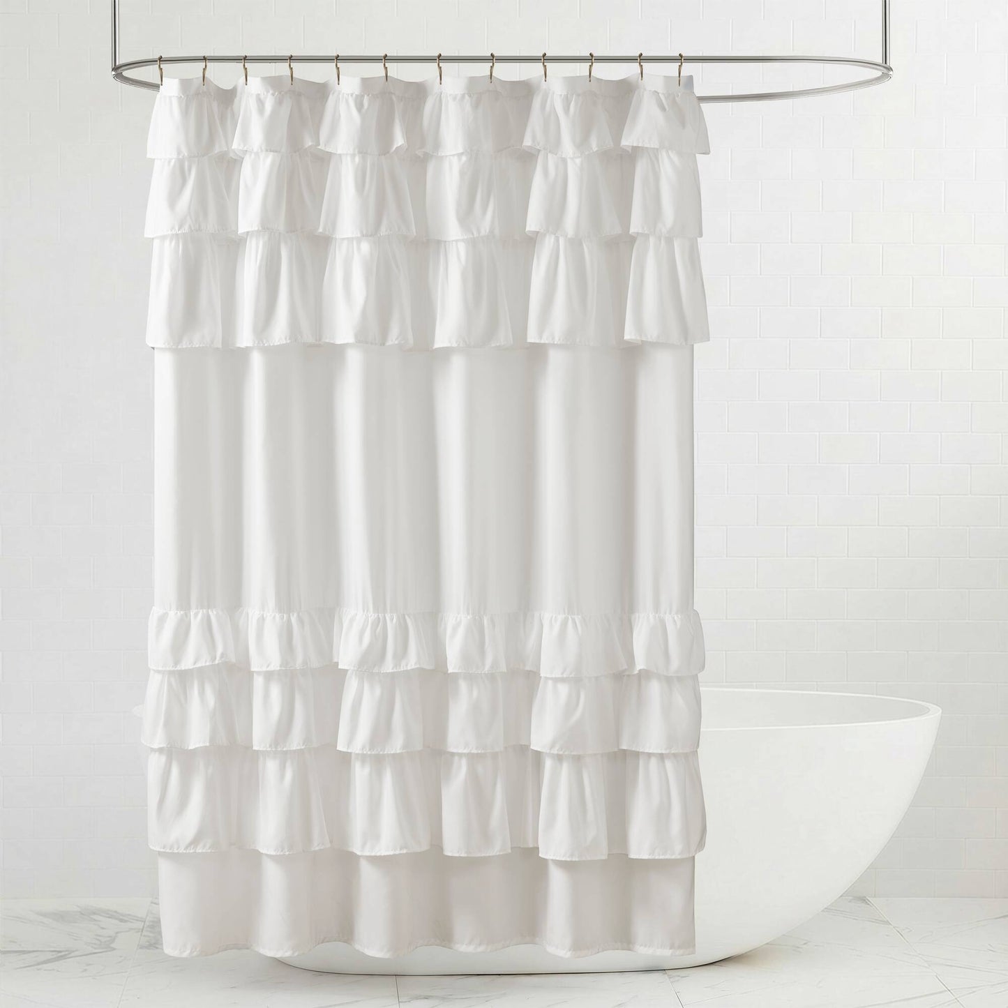 Grace Ruffled Shower Curtain