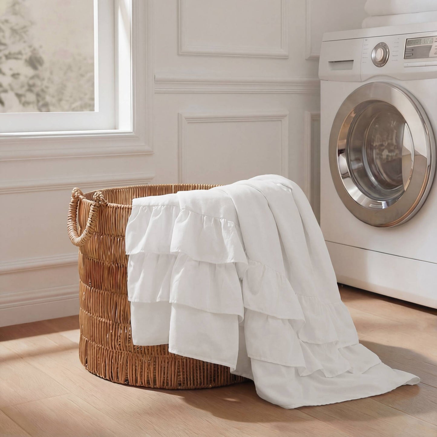 Grace Ruffled Shower Curtain