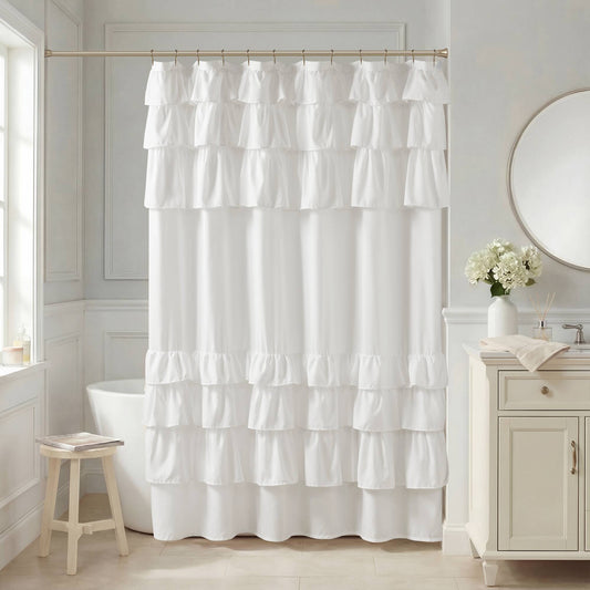 Grace Ruffled Shower Curtain