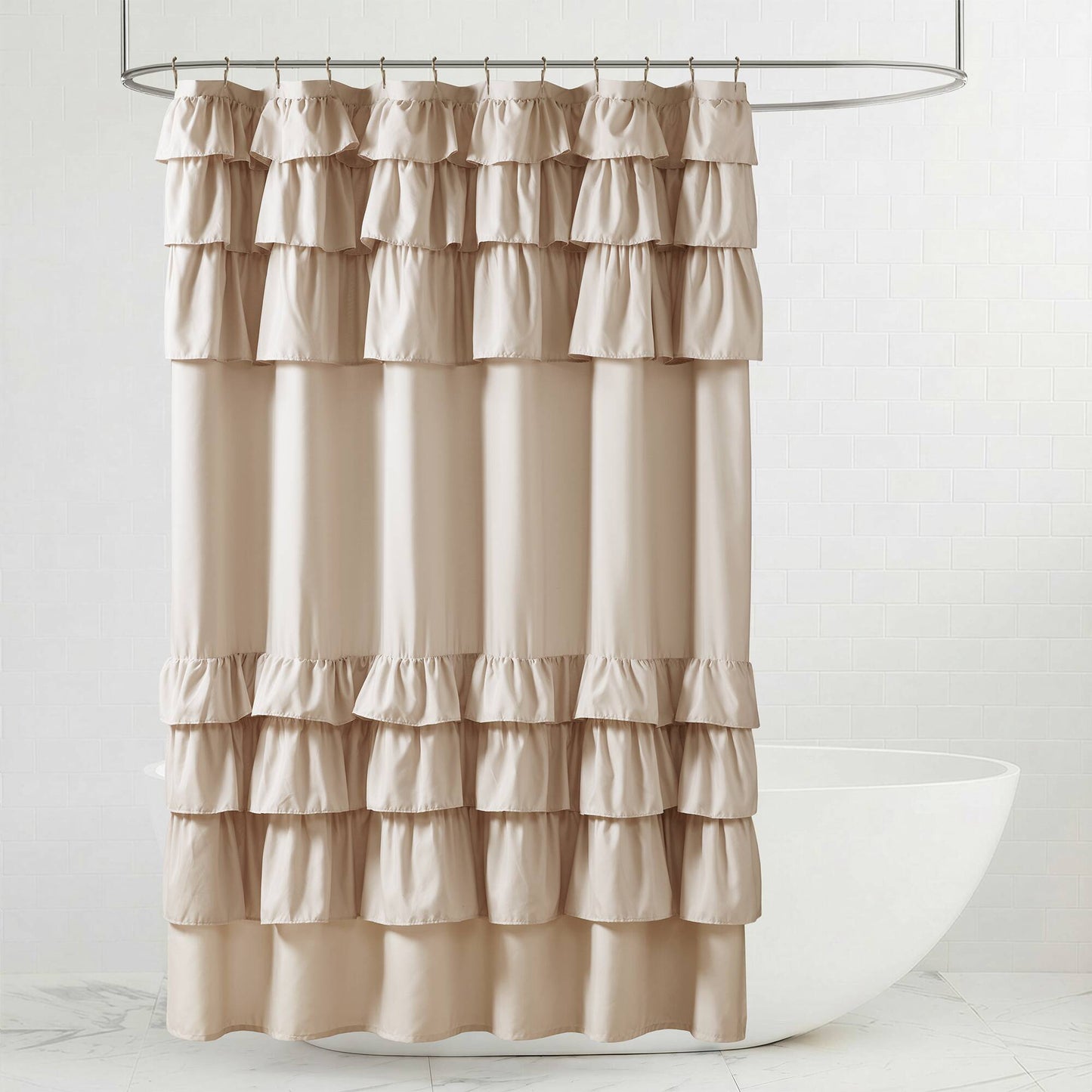 Grace Ruffled Shower Curtain