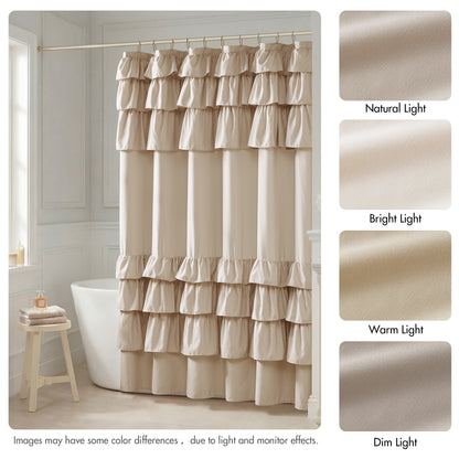 Grace Ruffled Shower Curtain