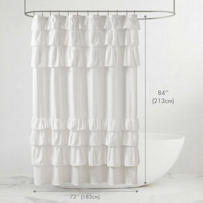 Grace Ruffled Shower Curtain