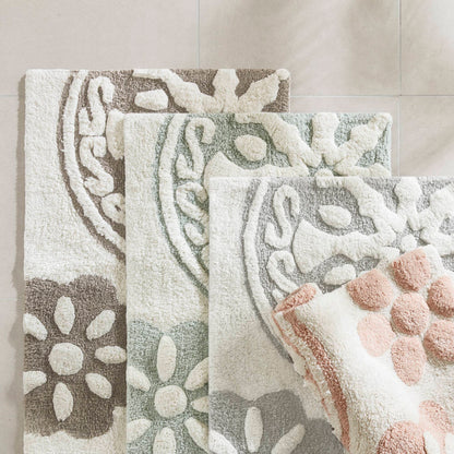 Casablanca Medallion Cotton Tufted Bath Rug