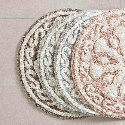 Casablanca Medallion Cotton Tufted Bath Rug