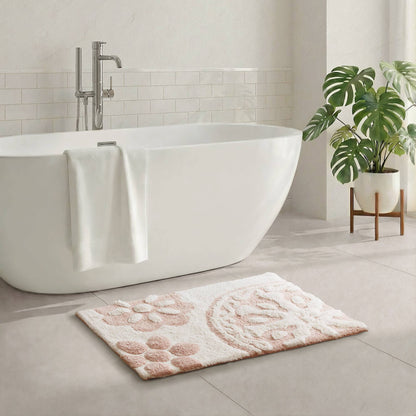 Casablanca Medallion Cotton Tufted Bath Rug