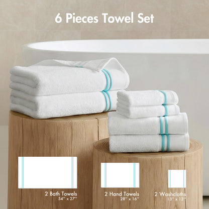 Roan Border 6-Piece Towel Set