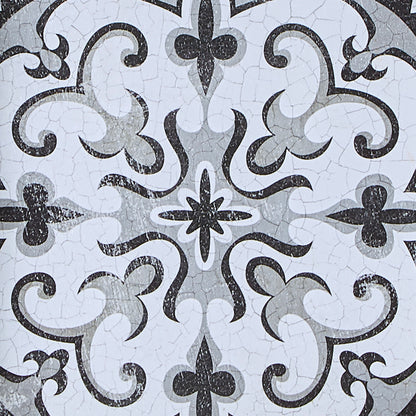 Montage Distressed Black and White Medallion Tile 3-piece Wall Decor Set