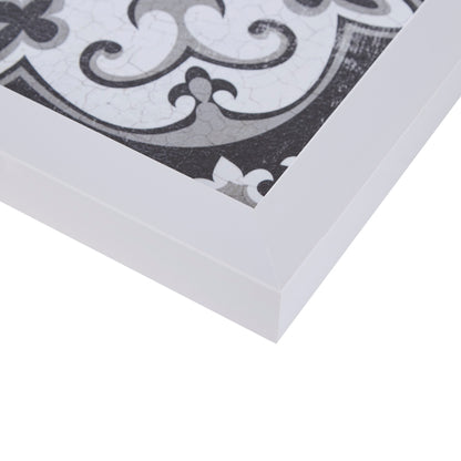 Montage Distressed Black and White Medallion Tile 3-piece Wall Decor Set