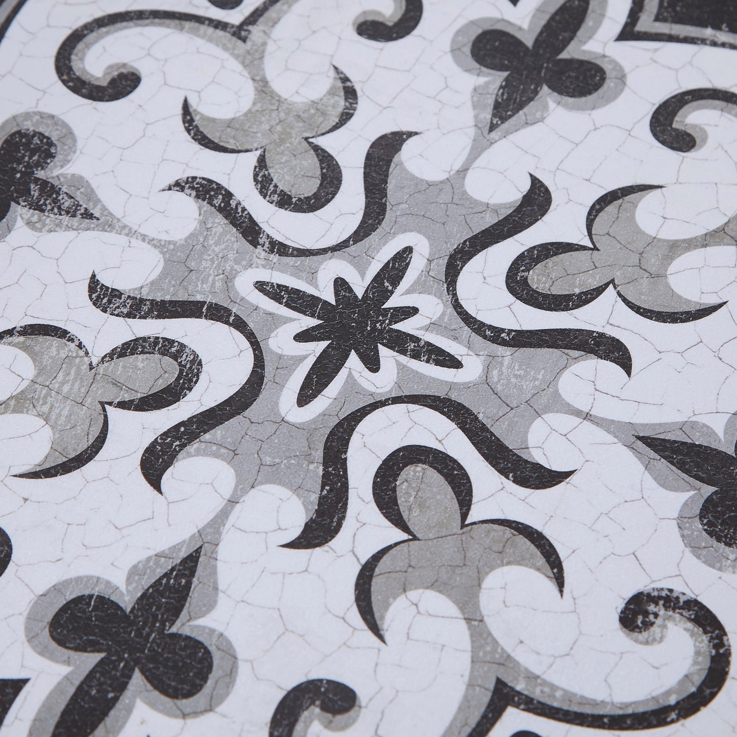 Montage Distressed Black and White Medallion Tile 3-piece Wall Decor Set
