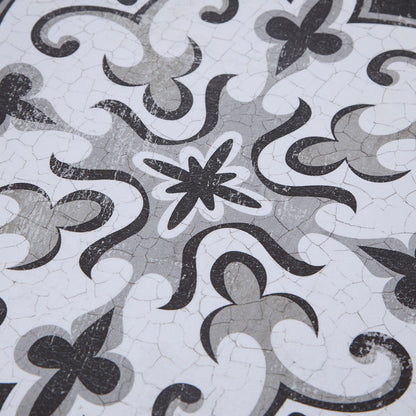 Montage Distressed Black and White Medallion Tile 3-piece Wall Decor Set
