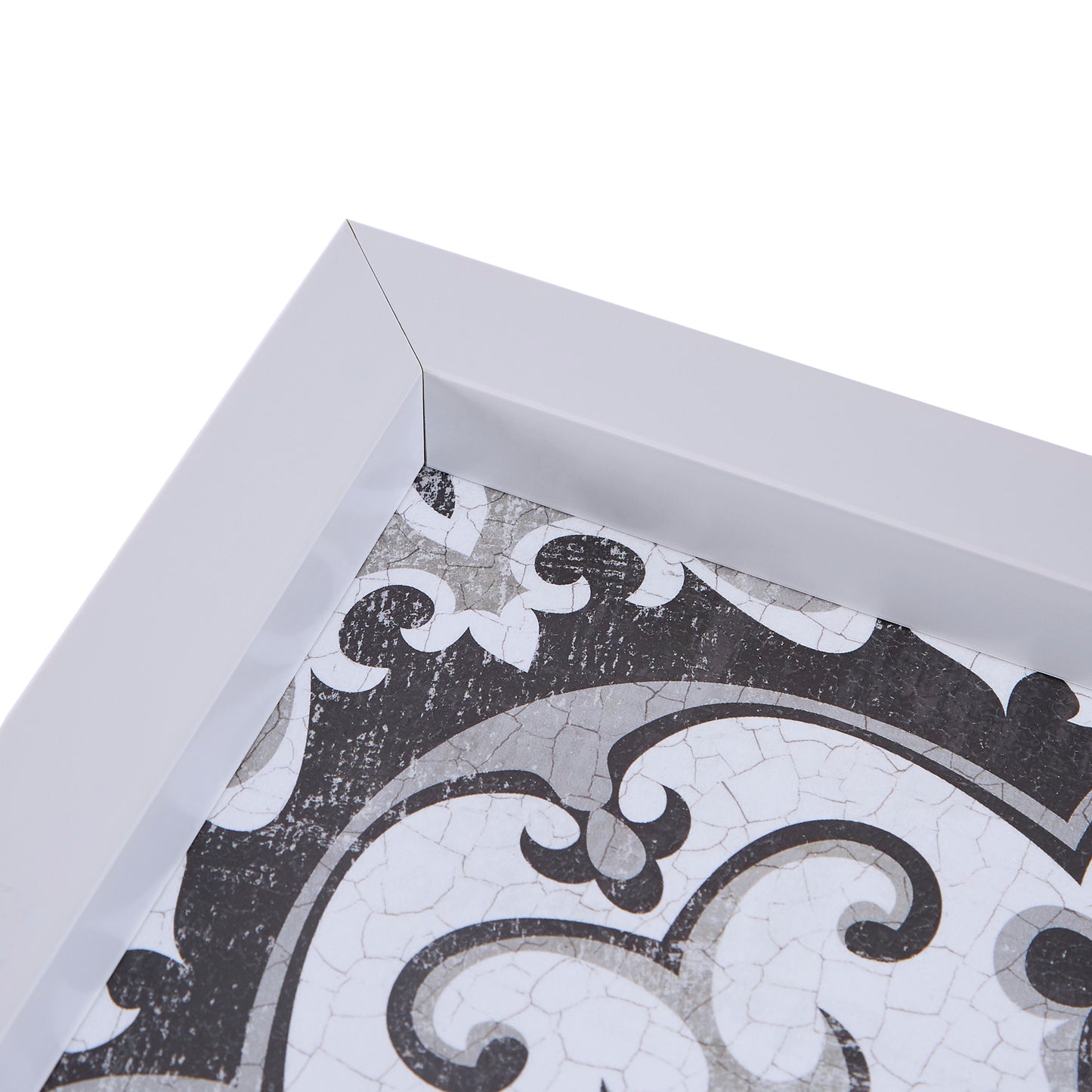 Montage Distressed Black and White Medallion Tile 3-piece Wall Decor Set