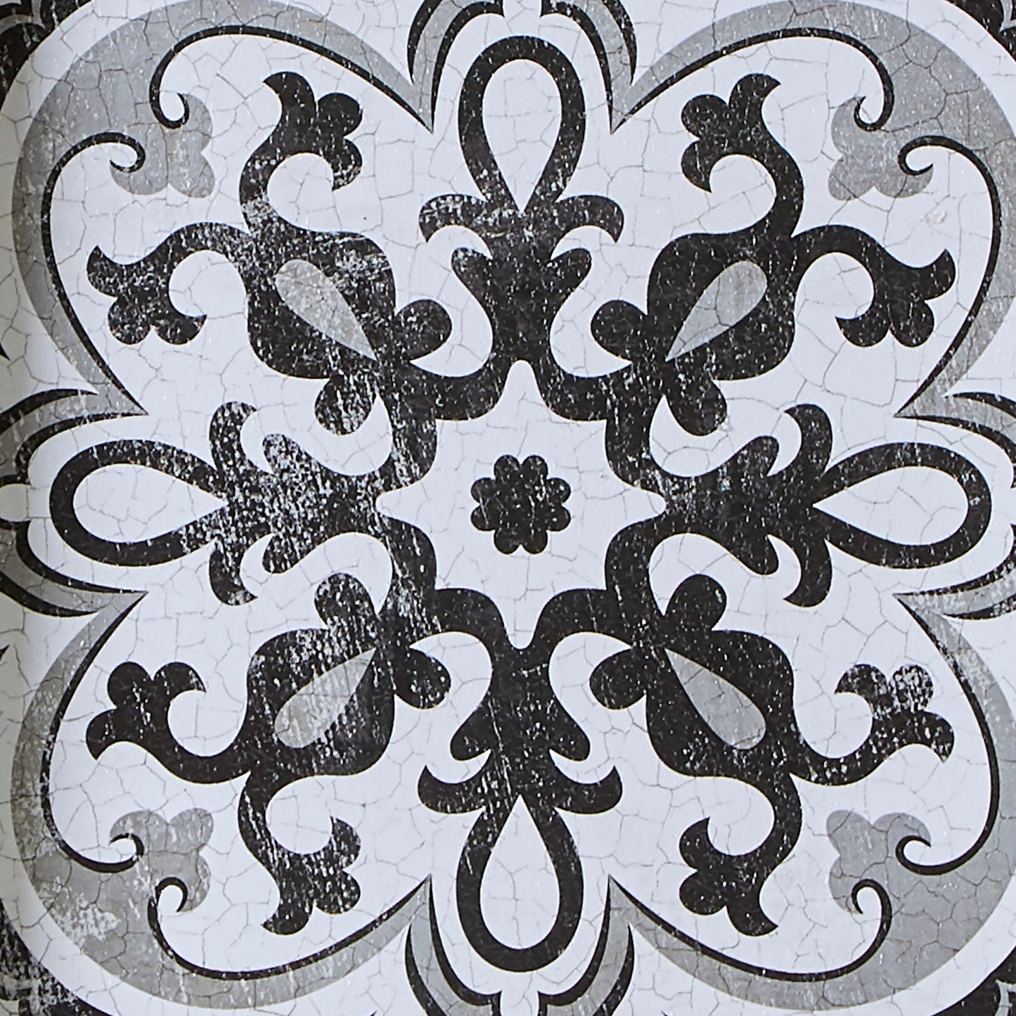 Montage Distressed Black and White Medallion Tile 3-piece Wall Decor Set