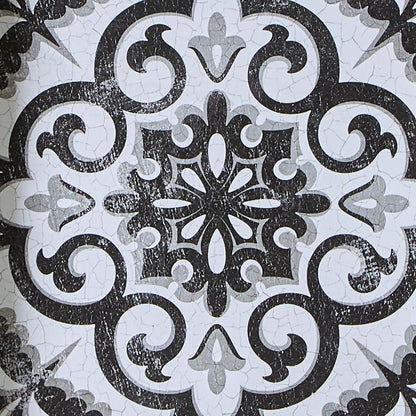 Montage Distressed Black and White Medallion Tile 3-piece Wall Decor Set