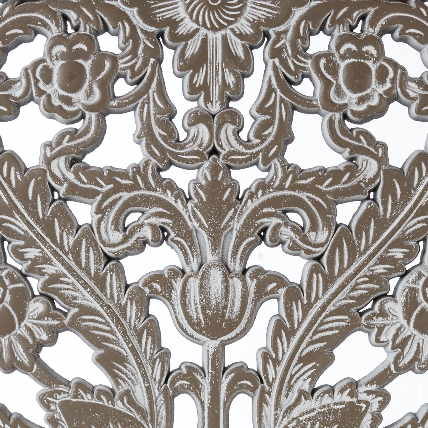 Botanical Panel Distressed Carved Wood 2-piece Wall Decor Set