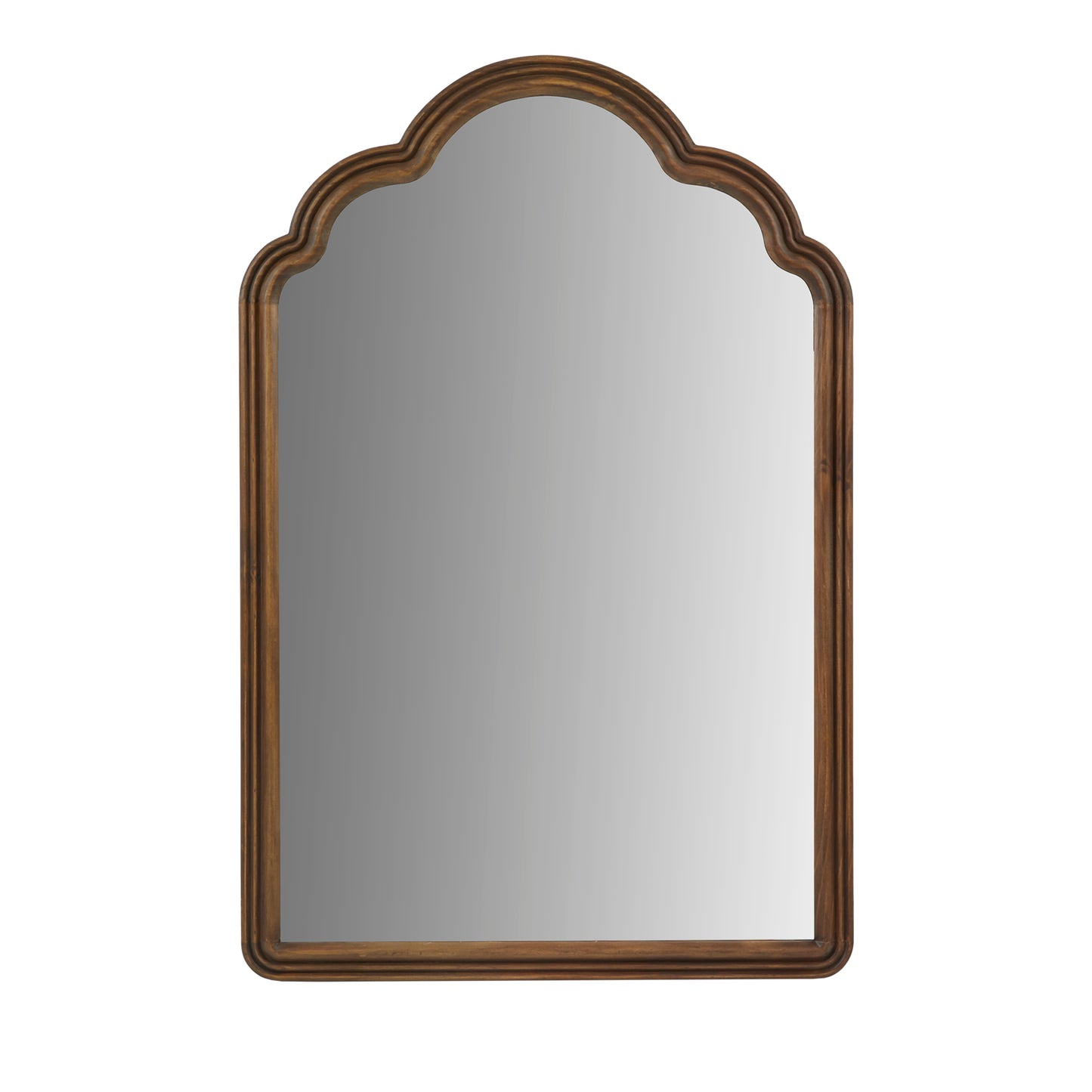 Marbella Scalloped Wood Wall Mirror