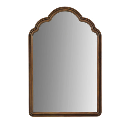 Marbella Scalloped Wood Wall Mirror