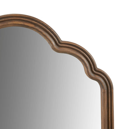 Marbella Scalloped Wood Wall Mirror