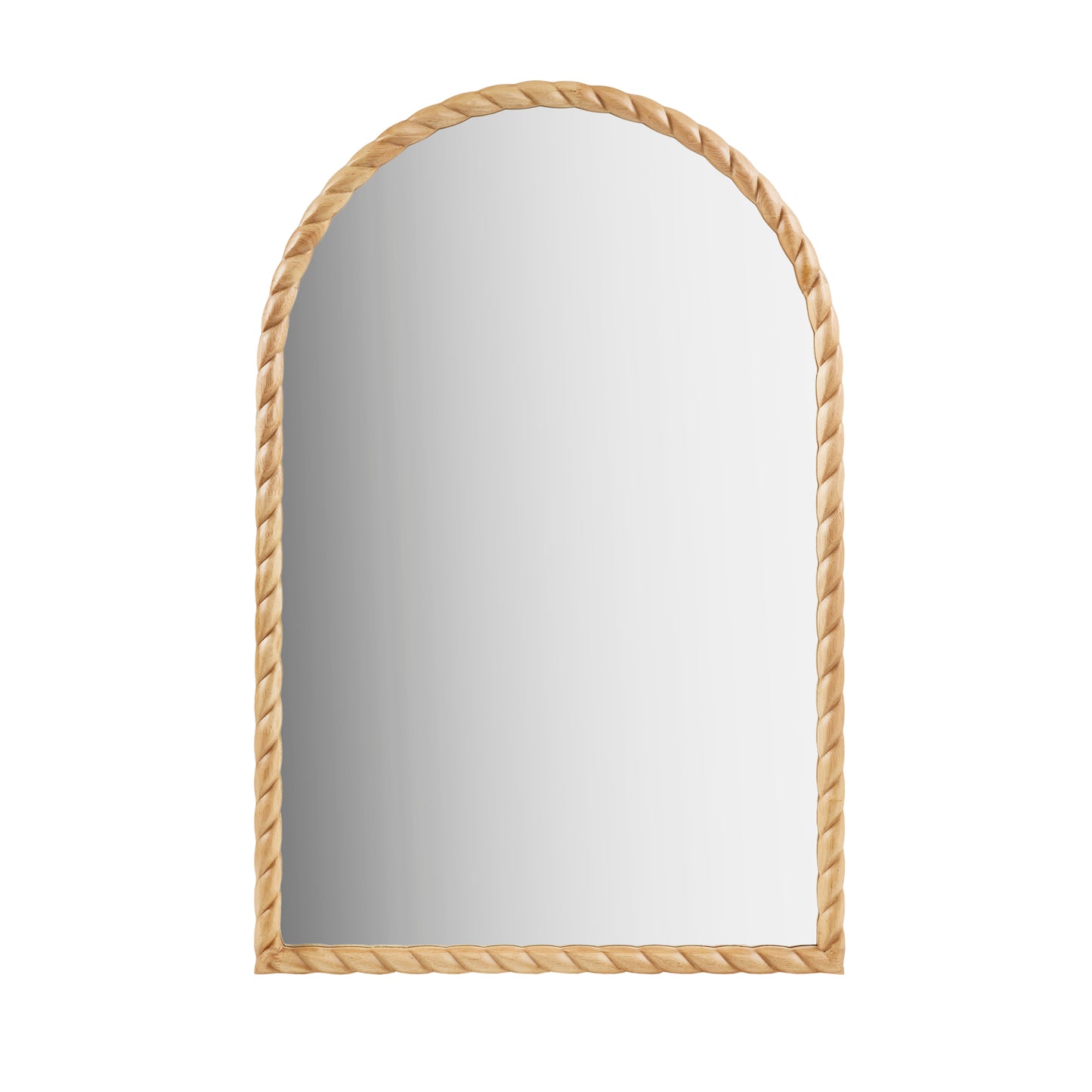 Montra Arched Braided Wood Wall Mirror