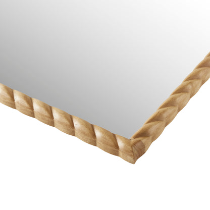 Montra Arched Braided Wood Wall Mirror