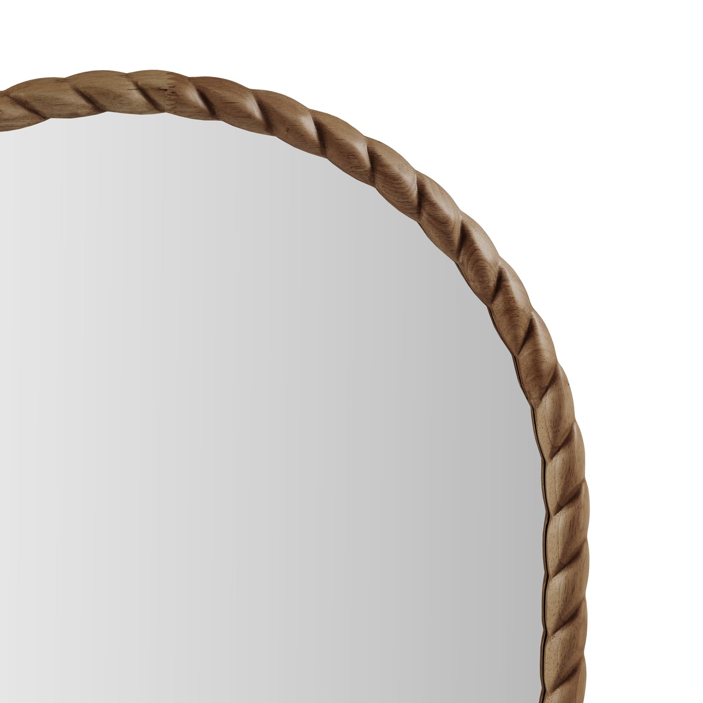 Montra Arched Braided Wood Wall Mirror