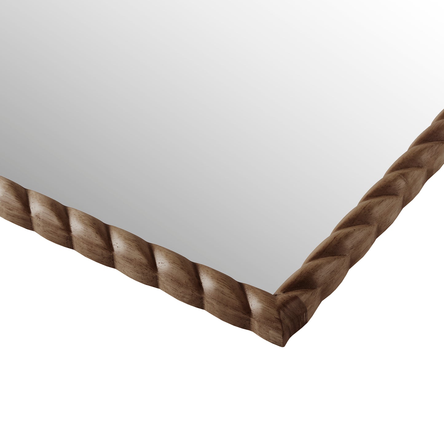 Montra Arched Braided Wood Wall Mirror