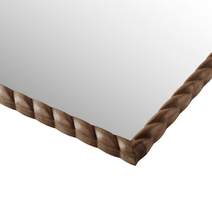 Montra Arched Braided Wood Wall Mirror