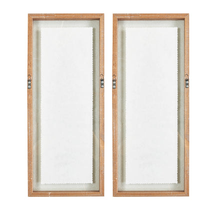 Linden Fern 2-Piece Framed Glass Wall Art Set