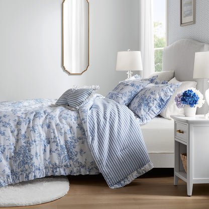 Adele 4 Pieces Comforter Set with Decorative Pillows
