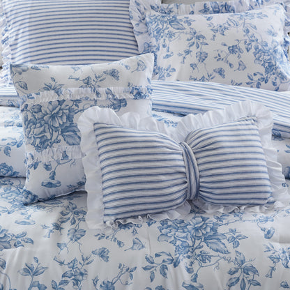 Adele 4 Pieces Comforter Set with Decorative Pillows