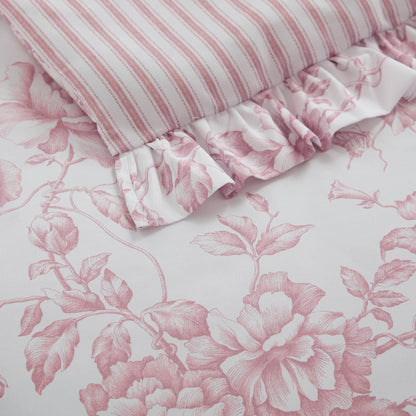 Adele 4 Pieces Comforter Set with Decorative Pillows