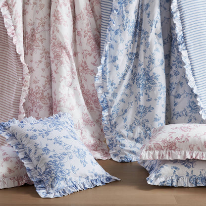 Adele 4 Pieces Comforter Set with Decorative Pillows