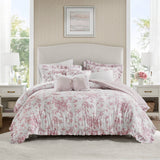 Adele 4 Pieces Comforter Set with Decorative Pillows