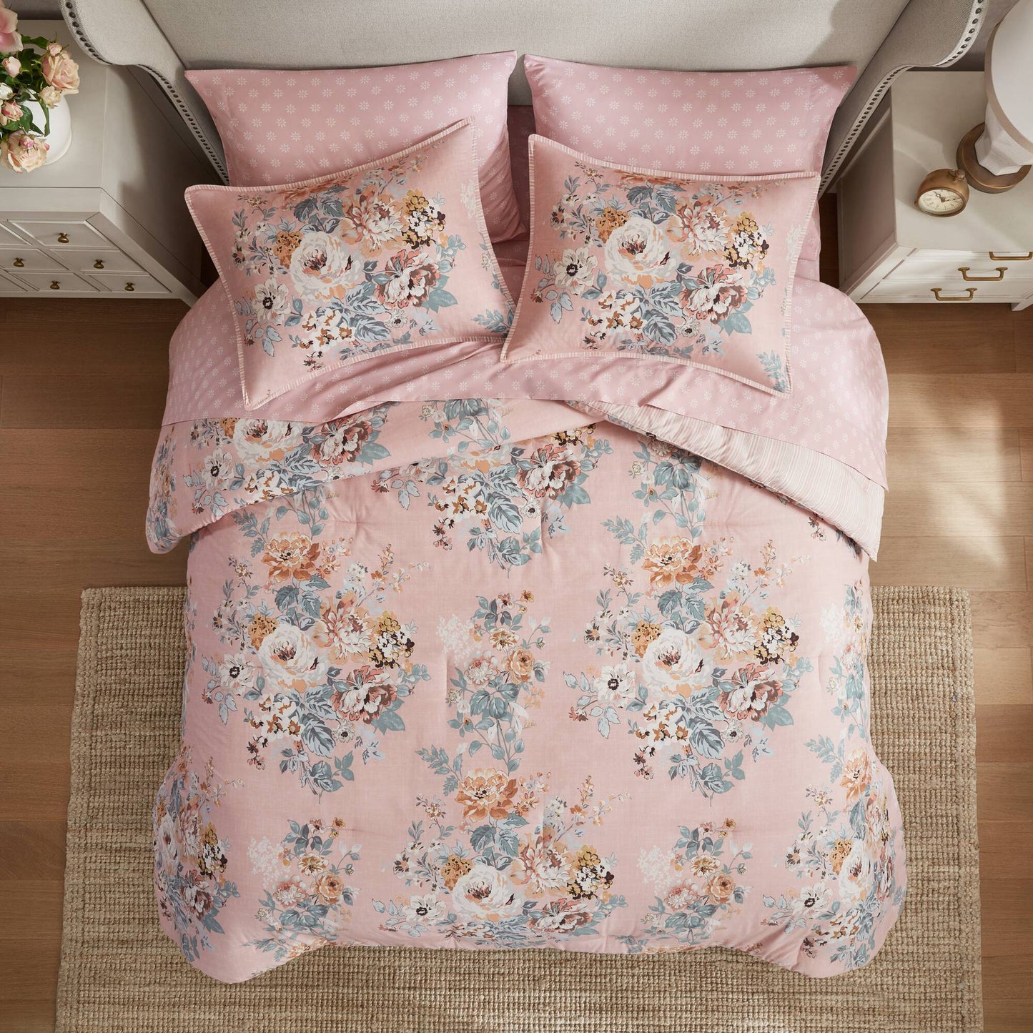 Heather 7 Piece Vintage-inspired Collection floral print