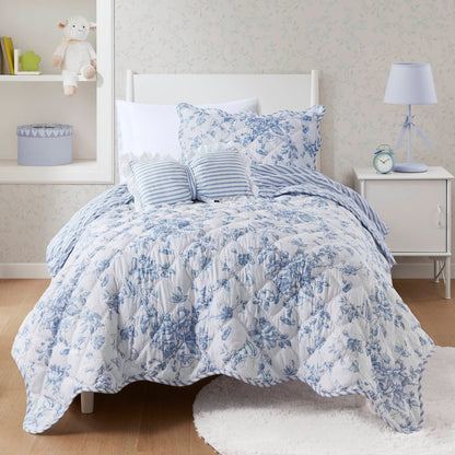 Adele 3 Pieces  Quilt Set with Decorative Pillow