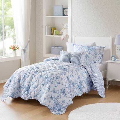 Adele 3 Pieces  Quilt Set with Decorative Pillow