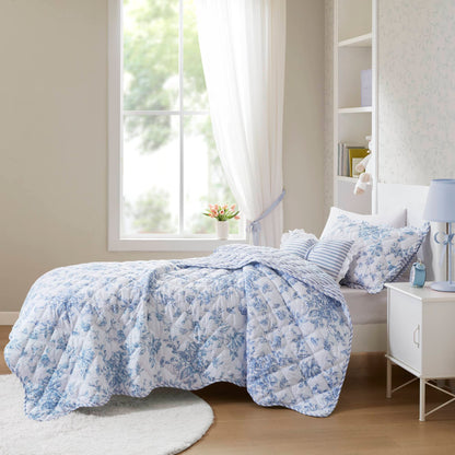 Adele 3 Pieces  Quilt Set with Decorative Pillow