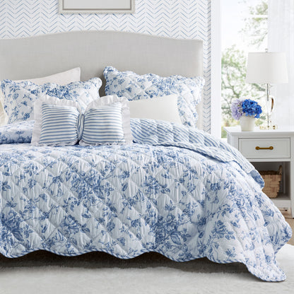 Adele 3 Pieces  Quilt Set with Decorative Pillow