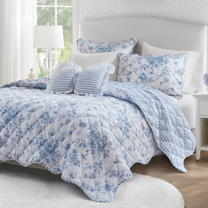Adele 3 Pieces  Quilt Set with Decorative Pillow